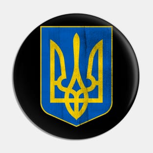 Ukraine Vintage Coat of Arms Pin