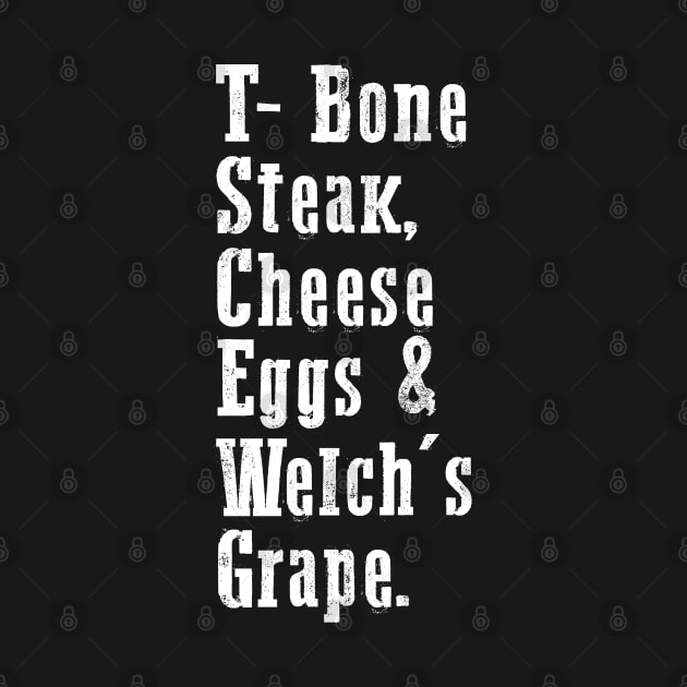 Guest Check - T-Bone Steak, Cheese Eggs, Welch's Grape by den.make