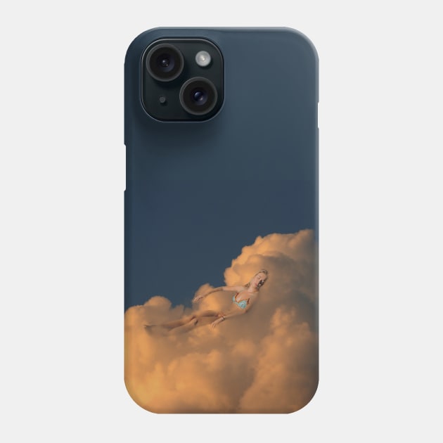 Tanning in the clouds Phone Case by PlanetWhatIf