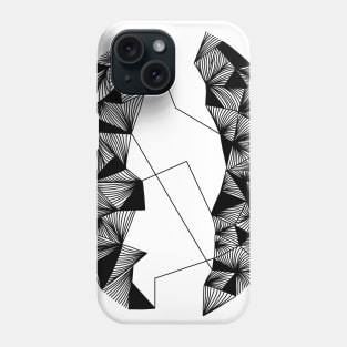 Angular (black) Phone Case