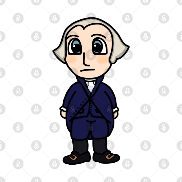 Chibi President George Washington (Large Print) by Aeriskate