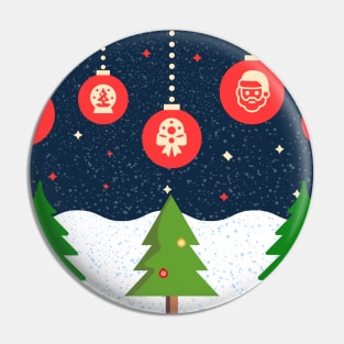 Christmas Trees & Decorations Pin