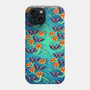 Flowers and Butterflies ver.2 Phone Case