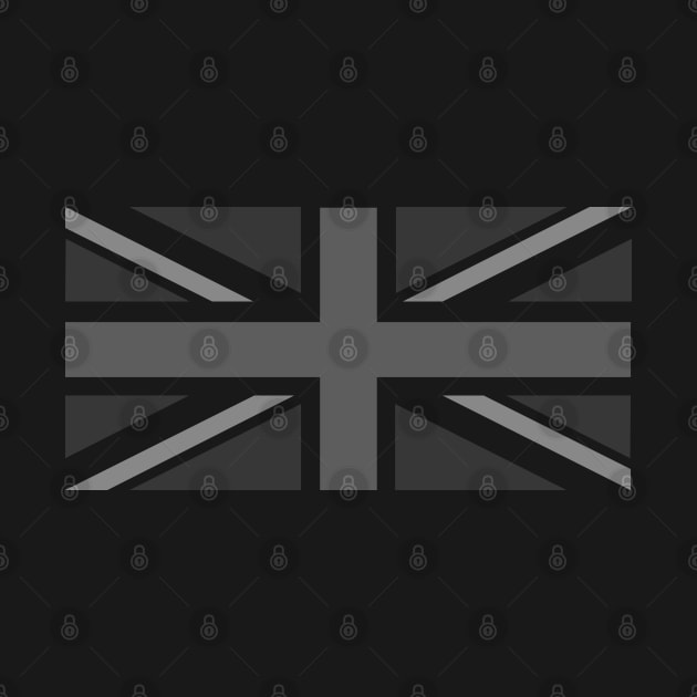 Monochrome Union Jack by Randomart