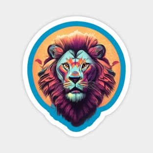 Colorful Lion Magnet