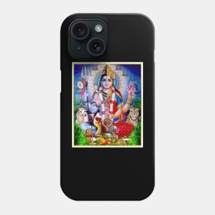 Hindu Goddess ArdhanarIshvara Print Phone Case
