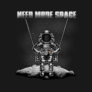 astronaut sitting on a swing space T-Shirt