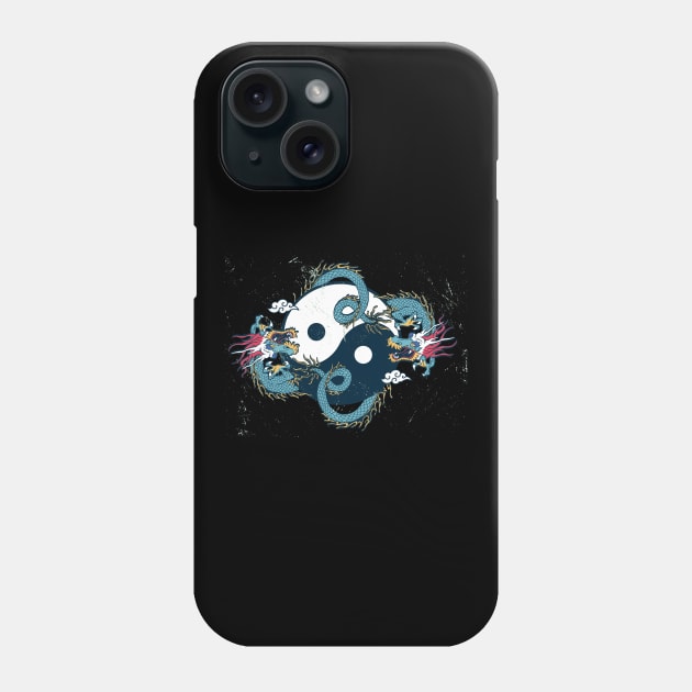 Ying And Yang Dragons Phone Case by MajorCompany