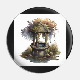 Wishing Well Ornamental Pin