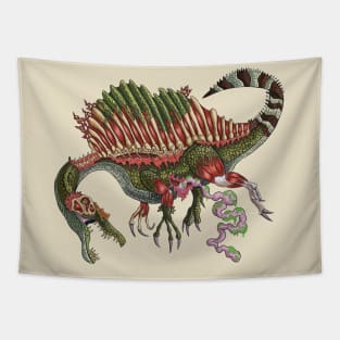 Zombie Spinosaurus Tapestry