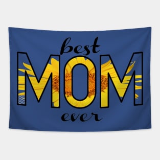 Blessed mom yellow sunflower Tapestry