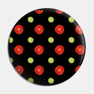 Tomato pattern Pin