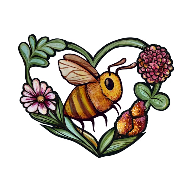 Flower Bee by bubbsnugg
