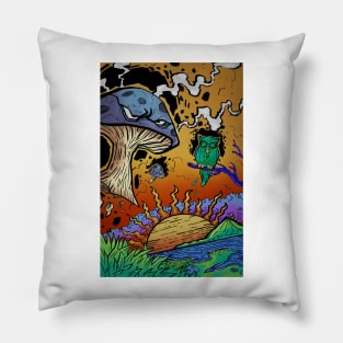 Angry Shrooms Pillow