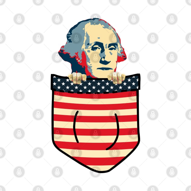 George Washington Chest Pocket by Nerd_art