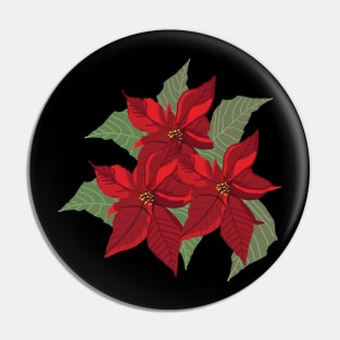 Poinsettia Pin