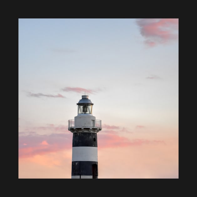 Lighthouse at sunset by mooonthemoon