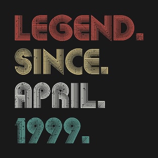 24 Years Old Vintage Legend Since April 1999 24th T-Shirt