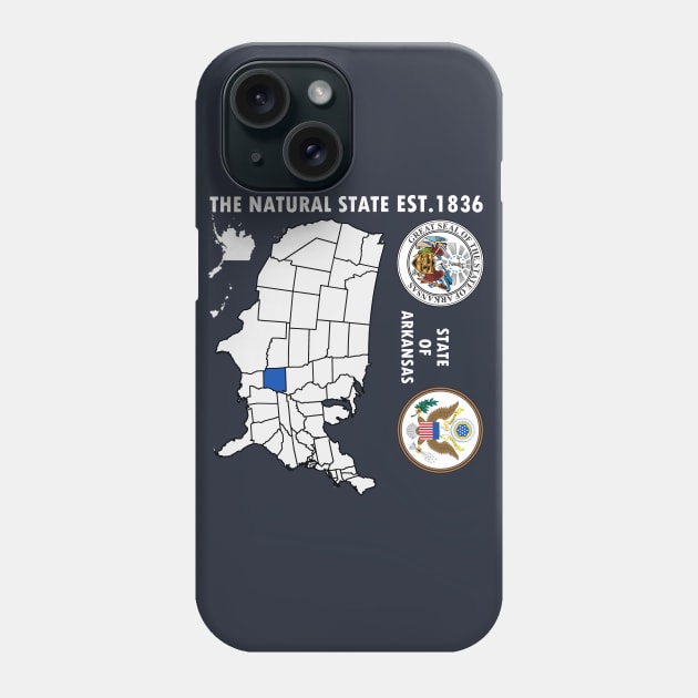 State of Arkansas Phone Case by NTFGP