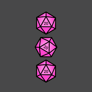 Pink d20s T-Shirt