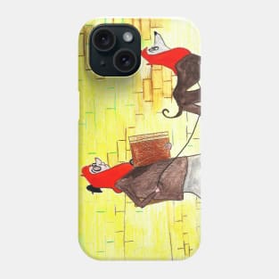 A Walk with the dog Phone Case