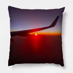 Aerial View of Sunset Pillow