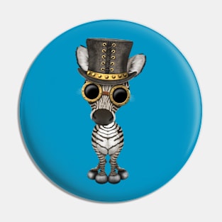 Steampunk Baby Zebra Pin