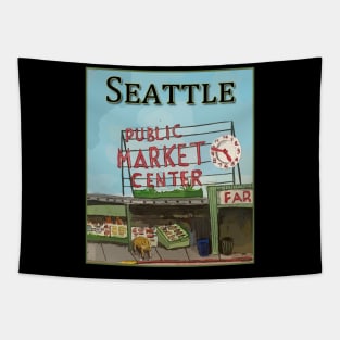 Seattle - Pikes Public Market Tapestry