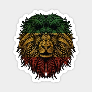 Lion Rasta Reggae Mandala Magnet