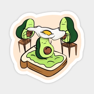 Construction of the avocado toast Magnet