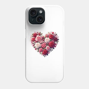 Heart Shaped Flowers Phone Case