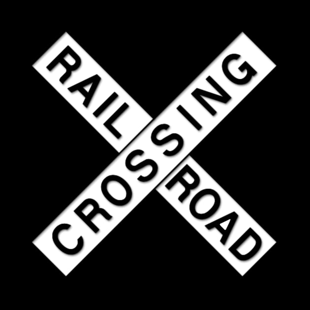 Railroad Crossing Sign by LefTEE Designs