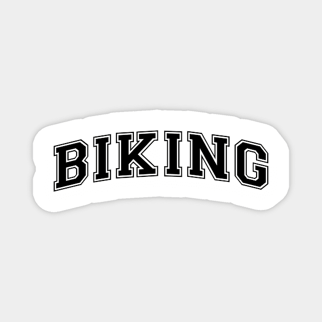 Biking Varsity Magnet by whereabouts