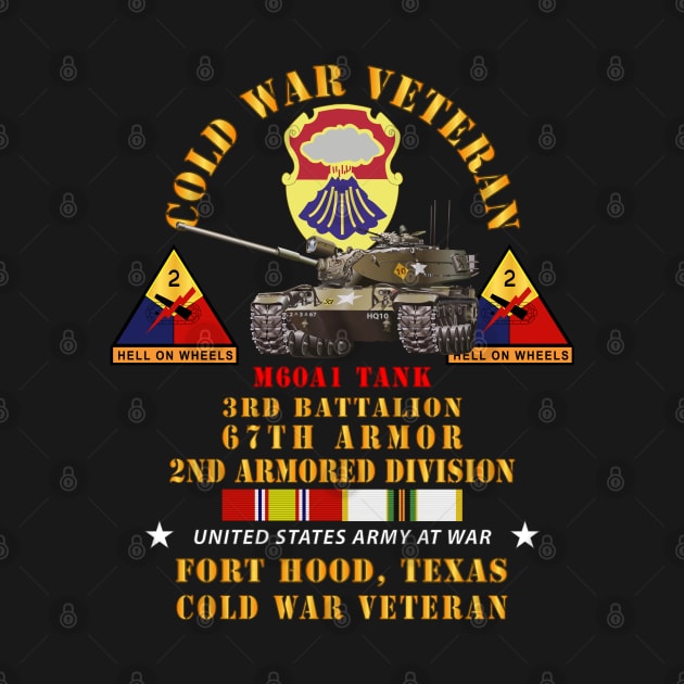 Cold War Vet - 3rd Bn 67th Armor - 2nd AR Div - Ft Hood, TX  - M60A1 Tank w COLD SVC by twix123844