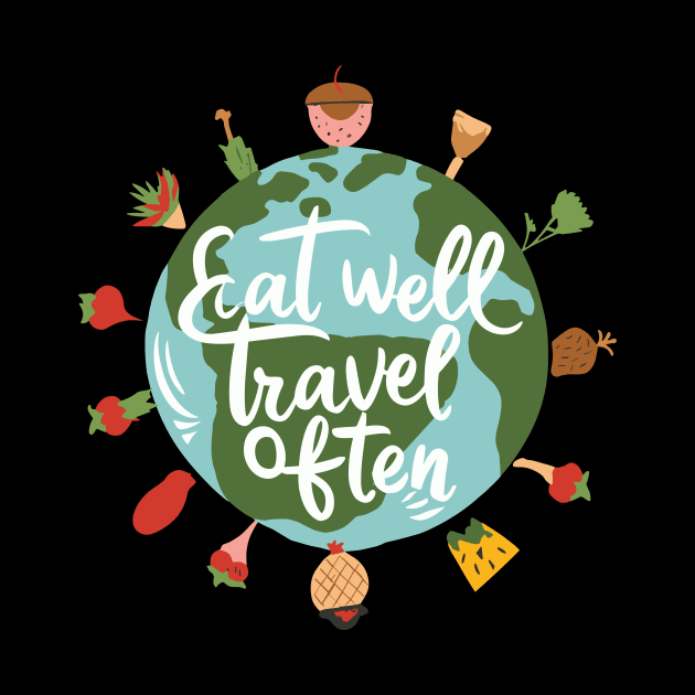 Eat Well, Travel Often. Typography by Chrislkf