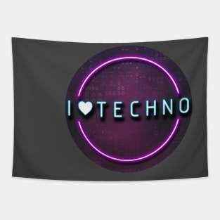 I LOVE TECHNO MUSIC Tapestry