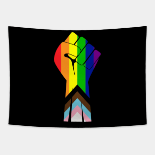 Raised Fist - BLM / Pride Tapestry