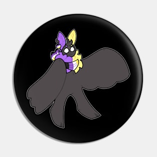 Nonbinary Mothman Pin