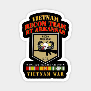 Recon Team - RT Arkansas - Vietnam War w VN SVC Magnet