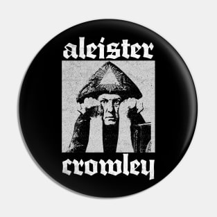 Aleister Crowley ††† Occultist Vintage-Style Design Pin