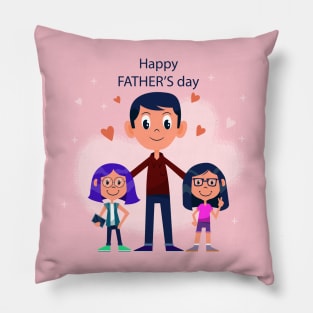 father's day gift  - happy father's day Pillow