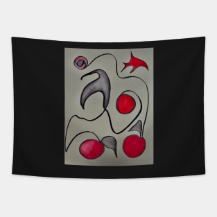 Apples and Lines Tapestry