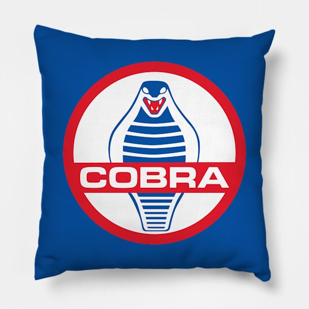 Shelby Cobra Pillow by retropetrol