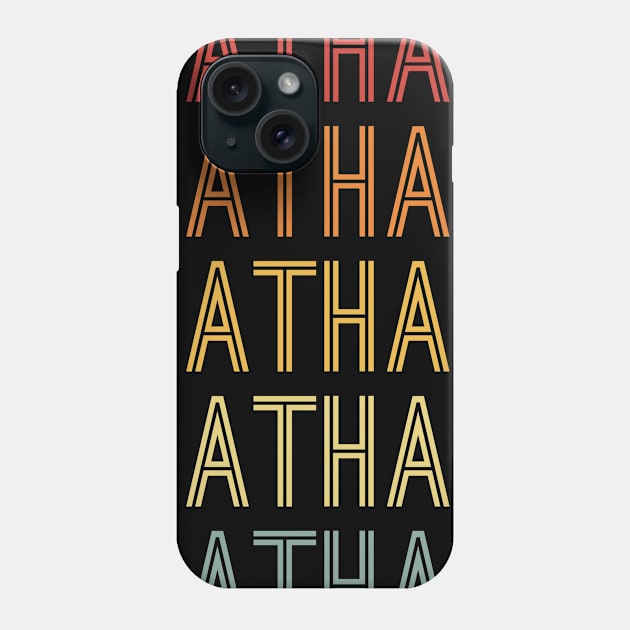 Nathan Name Vintage Retro Gift For Nathan Phone Case by CoolDesignsDz