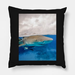 Lemon Shark at the Surface Pillow