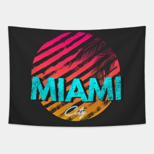 MIAMI CITY RETRO Tapestry