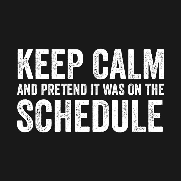 Keep Calm and Pretend It's on the Schedule shirt, Vetmed shirt, Work Life by CamavIngora