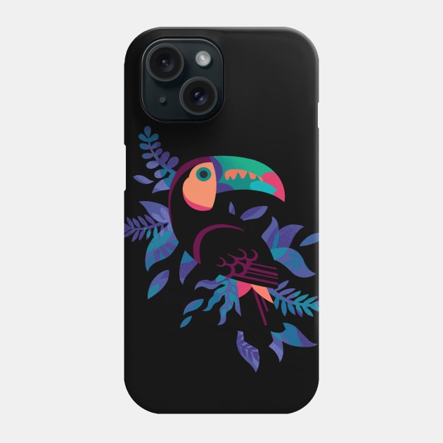 Toucan Silhouette 4 Phone Case by Waynem