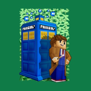 10th Doctor in 8 bit world T-Shirt