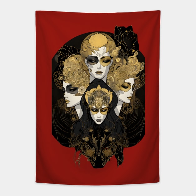 Enigmatic Elegance Tapestry by TooplesArt